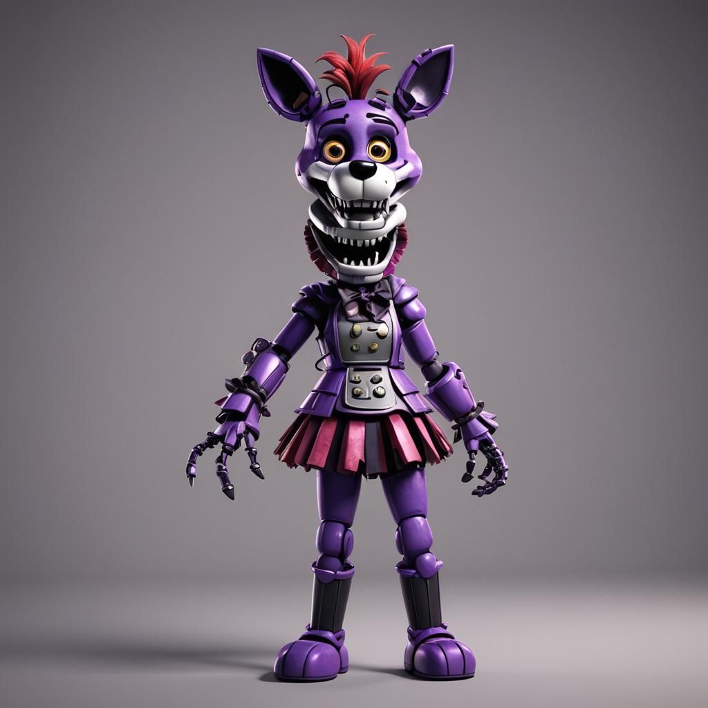 Glamrock Roxane Animatronic in 3D Digital Art
