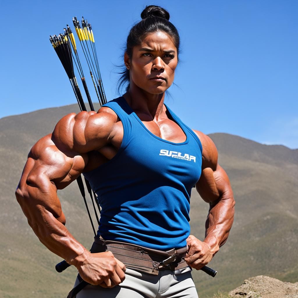 Bolivian Archer with Muscular Physique