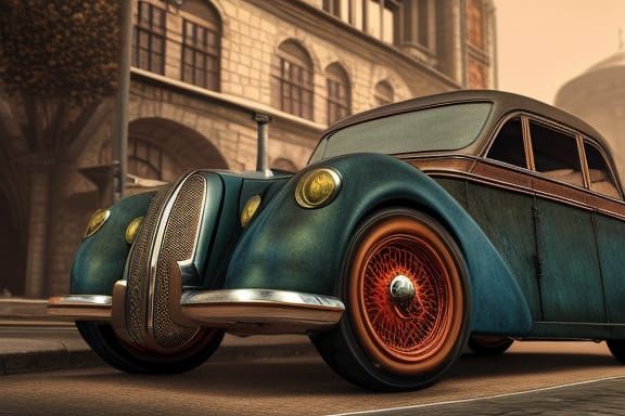Fantastical Vintage Car: Matte Painting in Unreal Engine