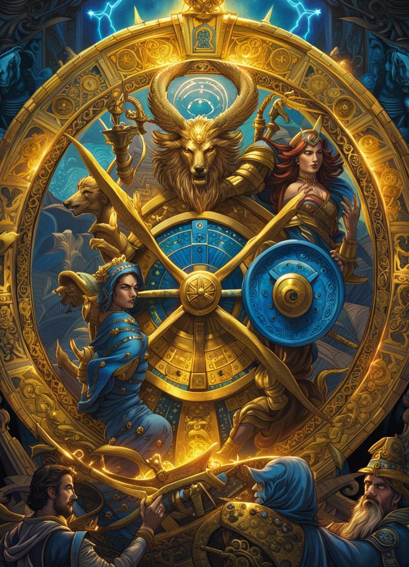 Ancient Gods Gambling at Wheel of Fortune