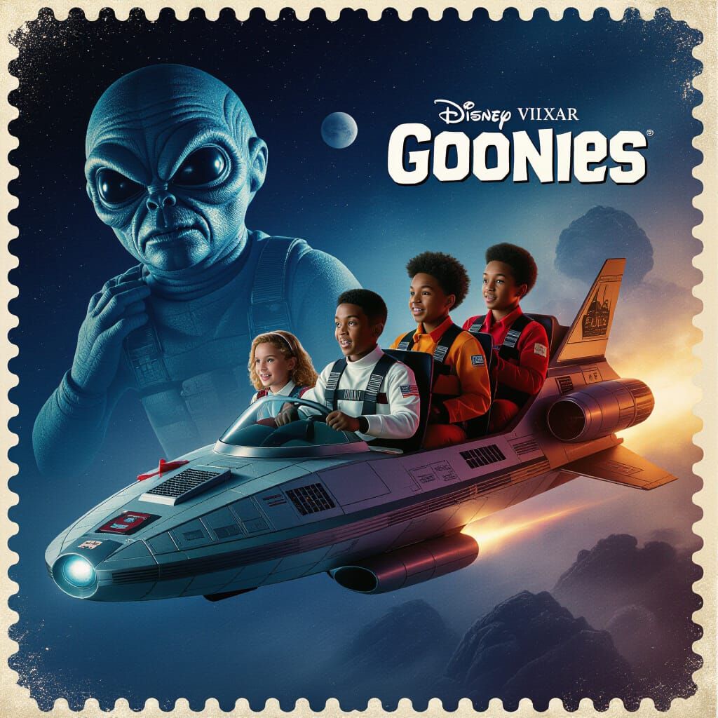 Goonies Reimagined: Black Astronauts Battle for Planet