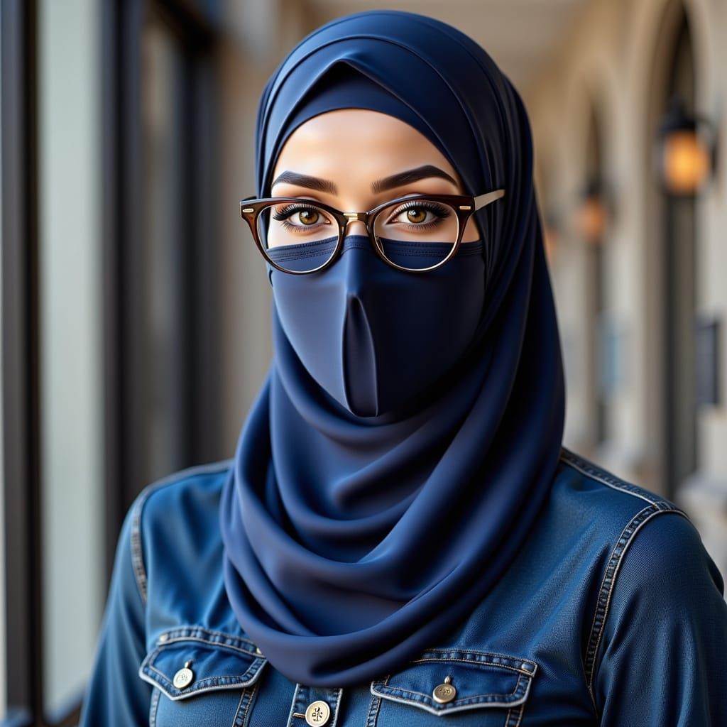 Elegant Hijab Student in Modest Chic