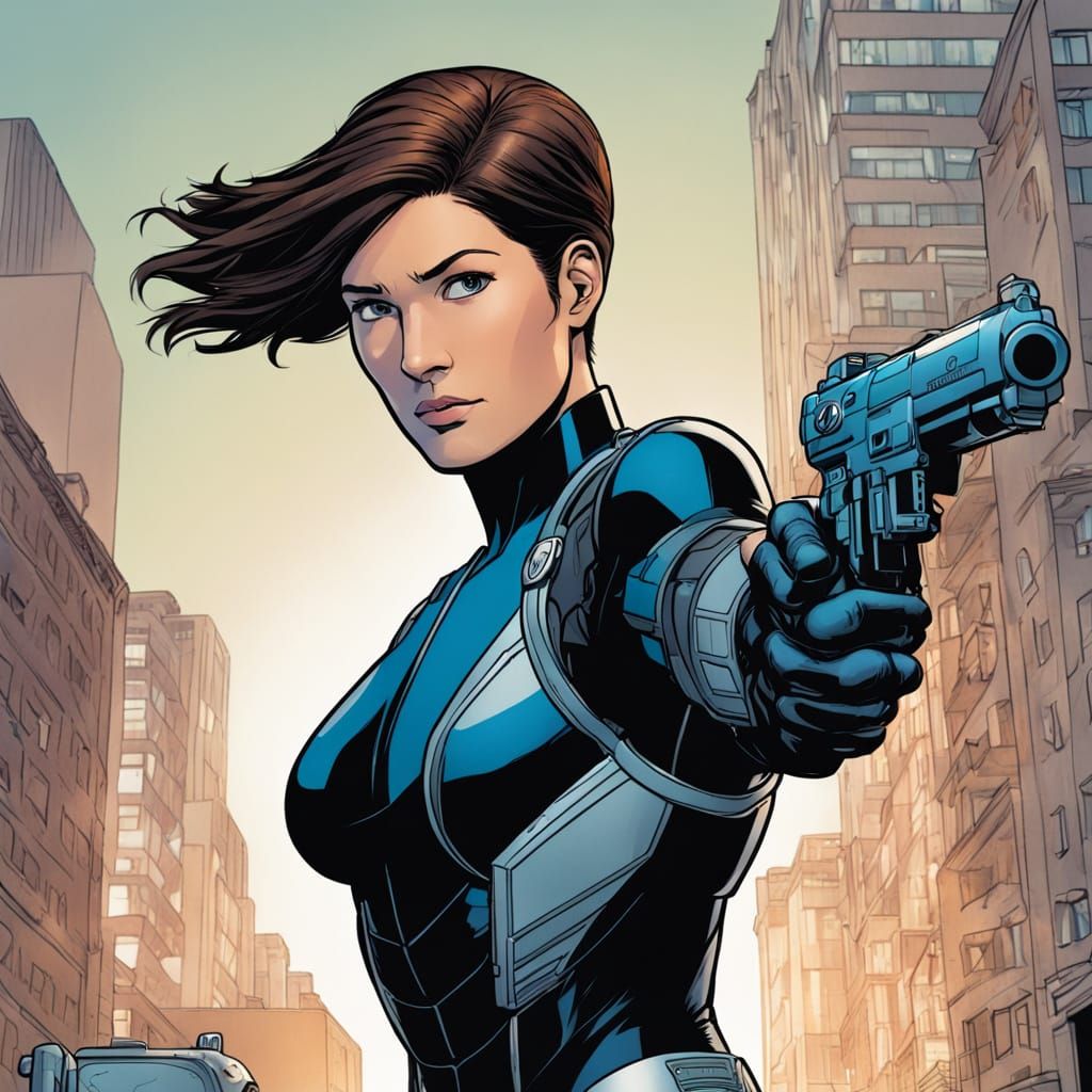 Marvel's Maria Hill in Hyperdetailed Portraiture