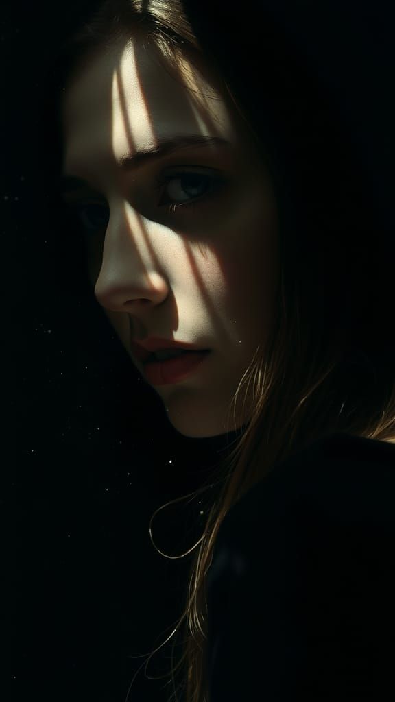 Mysterious Figure in Haunting, Biomechanical Style