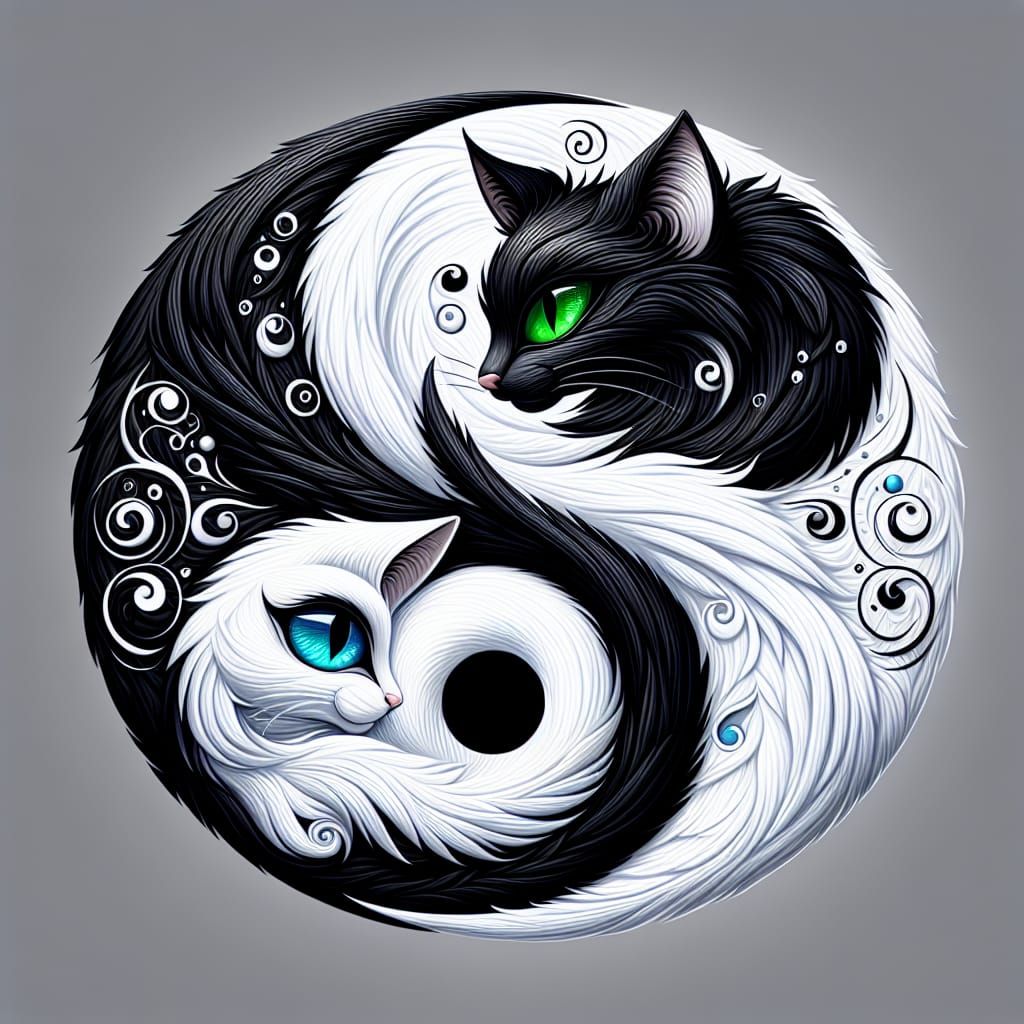Felines in Harmony, Yin-Yang Balance