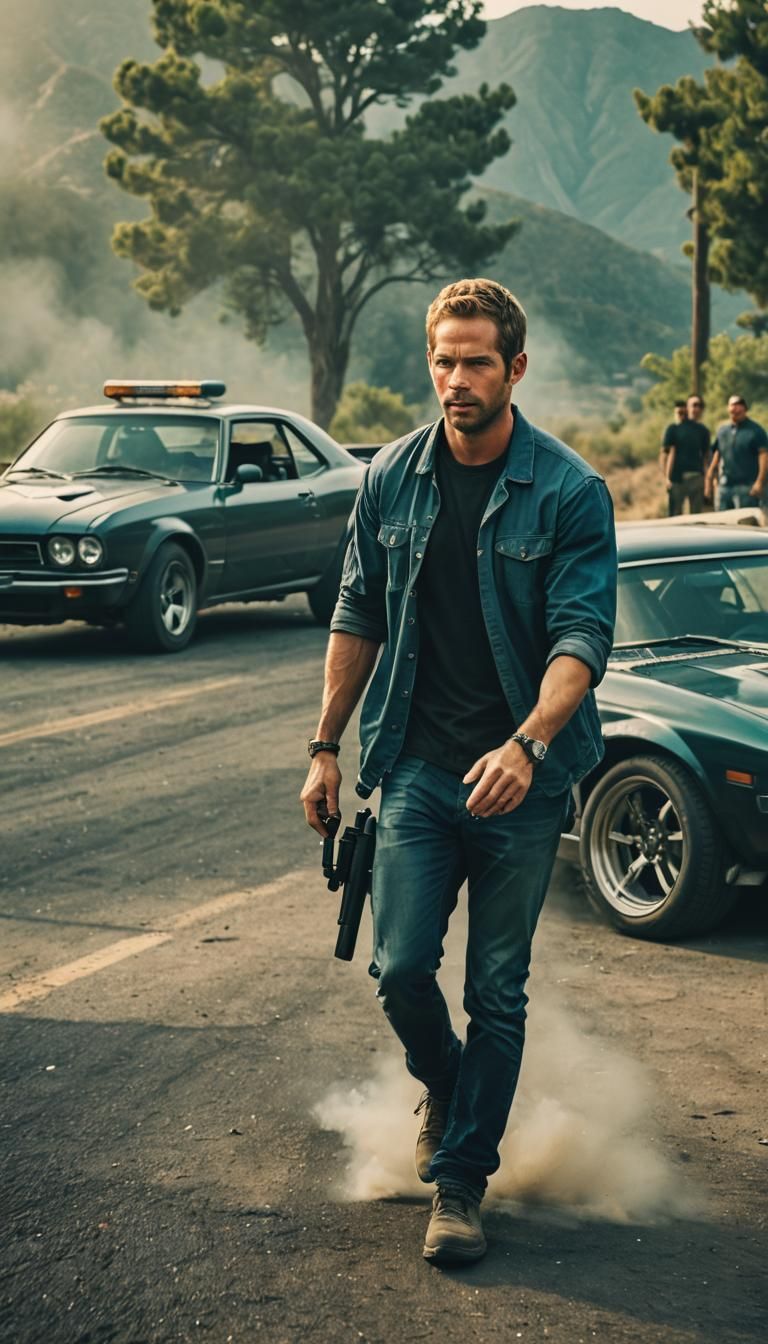 Paul Walker Cinematic Film Still