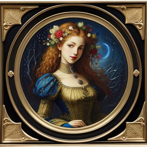 Photorealistic Fractal Curves in Gold and Silver