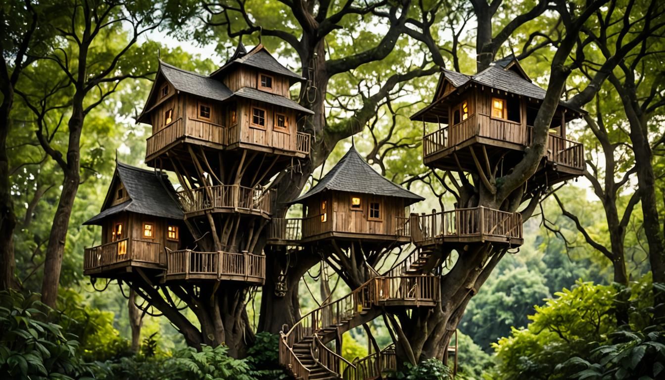 Enchanting Treehouses: Professional Photography with Bokeh