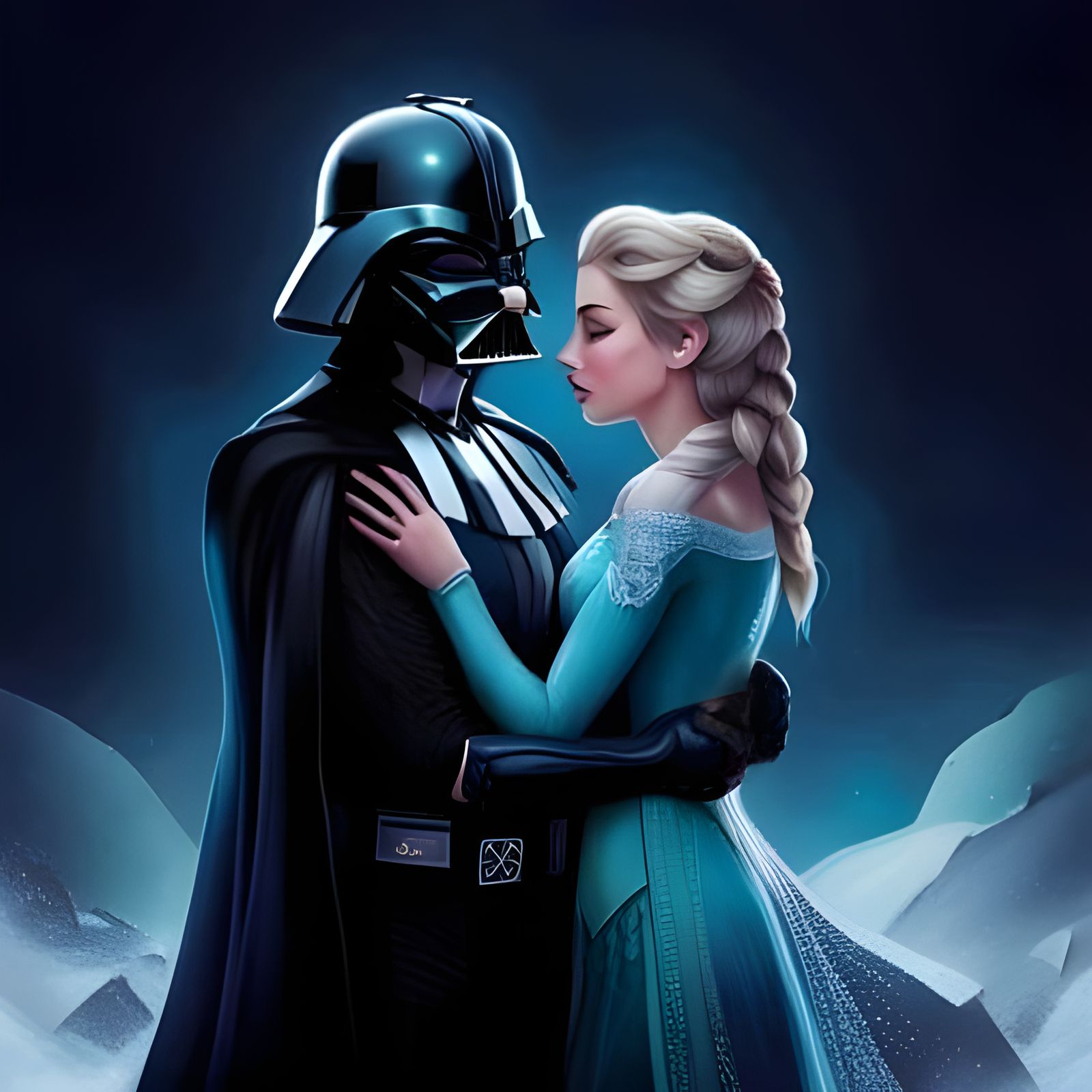 Remember in Star Wars when Darth Vader and Elsa ......