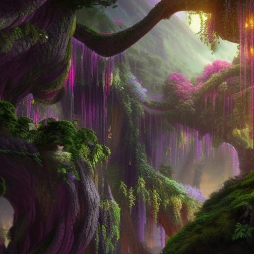 Fantastical Hanging Gardens in Deep Color