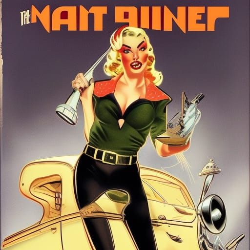 1940s Noir blonde fem fatale by Will Eisner