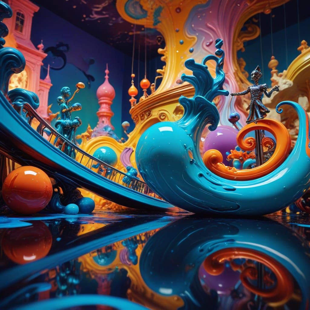 Dreamlike Surrealism: Toys in a Vibrant Dreamworld