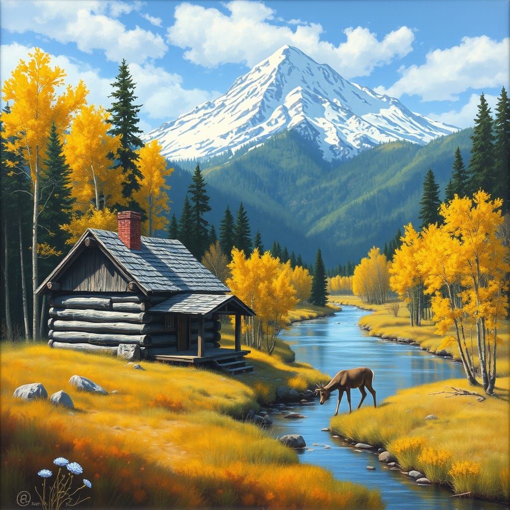 Cozy Mountain Retreat in Vibrant Fall Colors