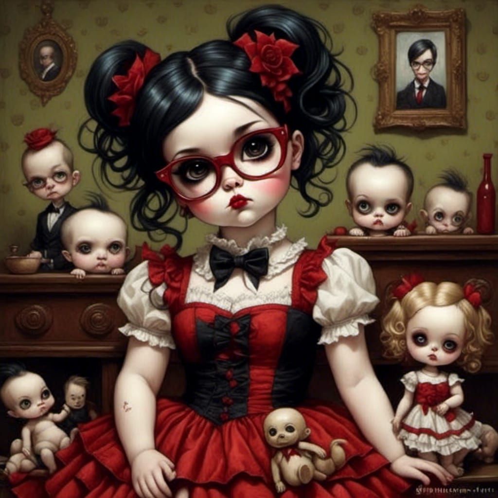 Murderdolls Portrait in Mark Ryden Style