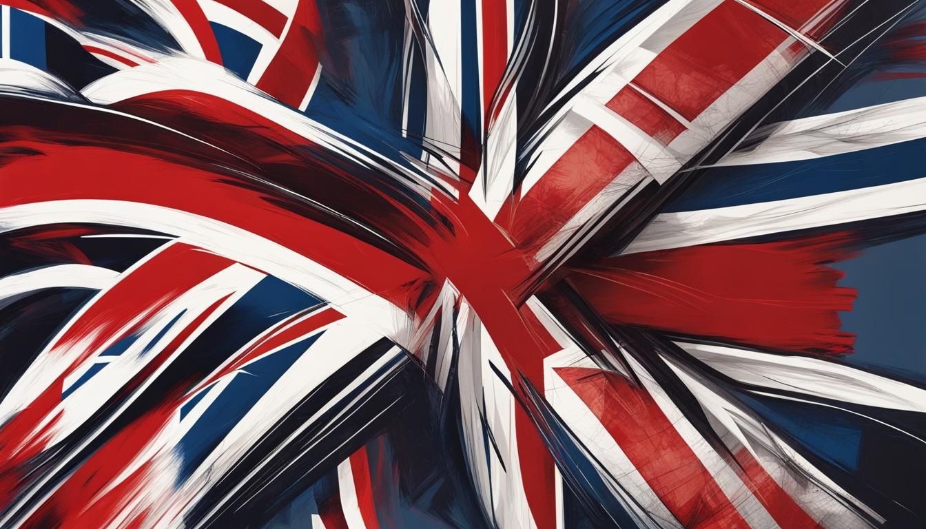 Abstract Art Featuring Union Jack and RAF Logo