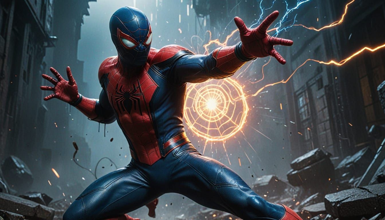 Dark Fantasy Spiderman Unleashes Epic Power