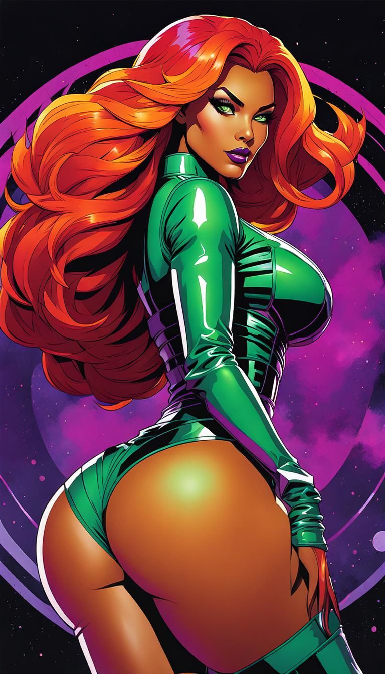 Starfire: Dystopian Zombiecore Pop Art Poster