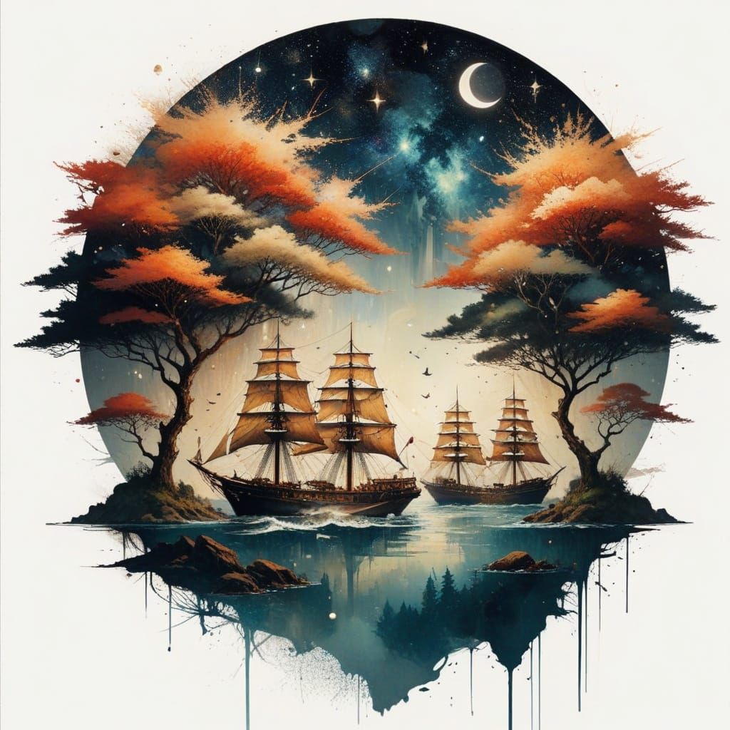 Vibrant Galaxy Entwines Urban Landscapes in a Maximalist Aut...