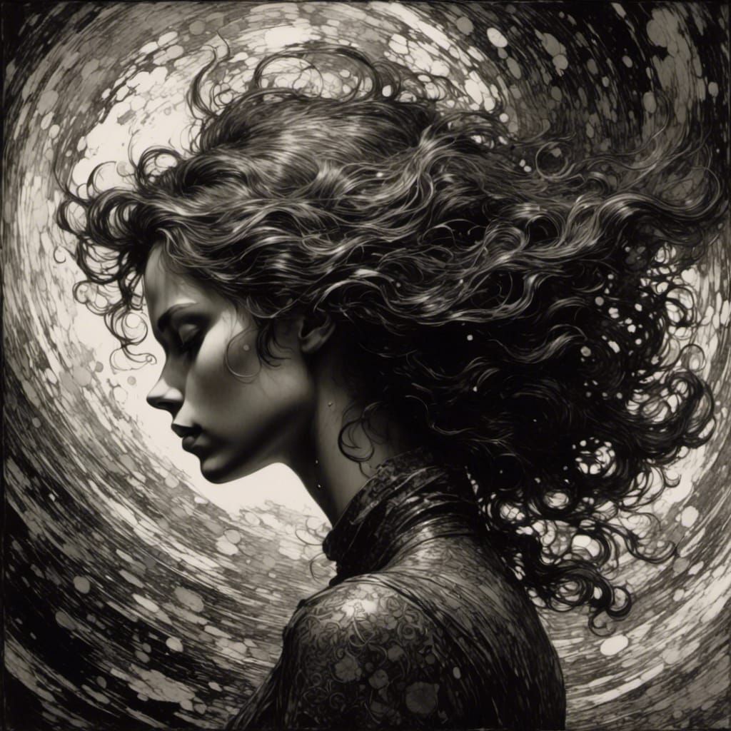 Monochrome Landscape in Chiaroscuro Style