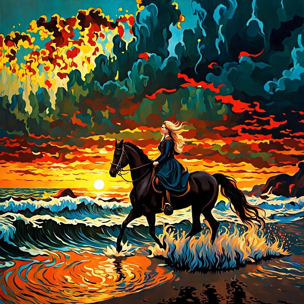 Artistic Fusion in Post-Impressionist Style