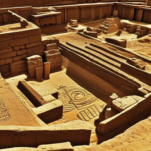 Egyptian Archaeological Dig Site in Ultra Resolution