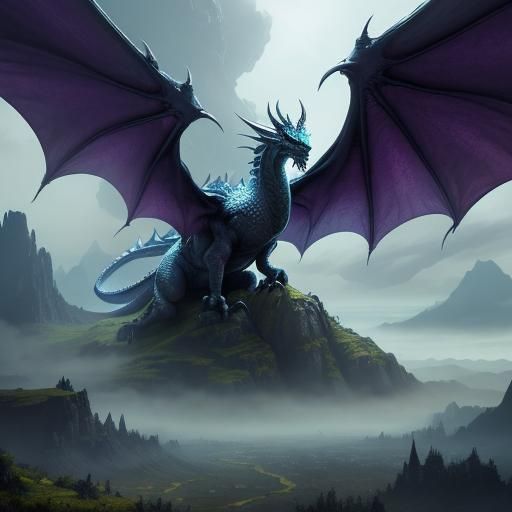 Dragon on Pickle: Epic Fantasy Concept Art