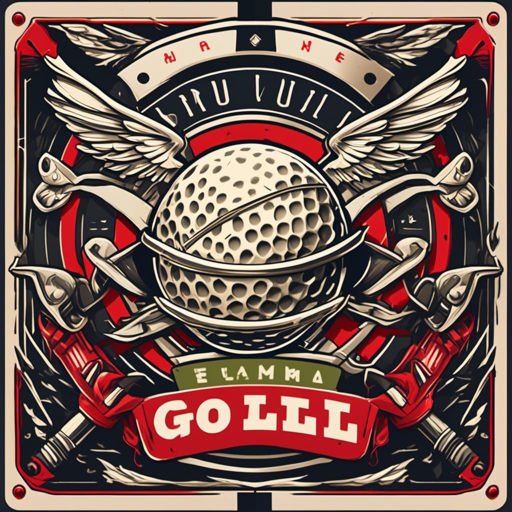 Golf Logo in 3D Anime Art Style