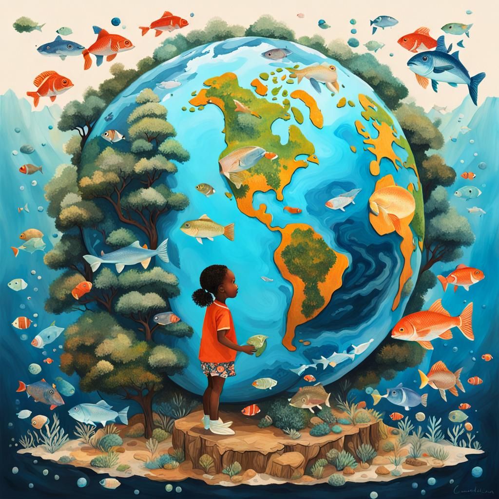 Ecological Double Exposure: Earth, Child, and Nature