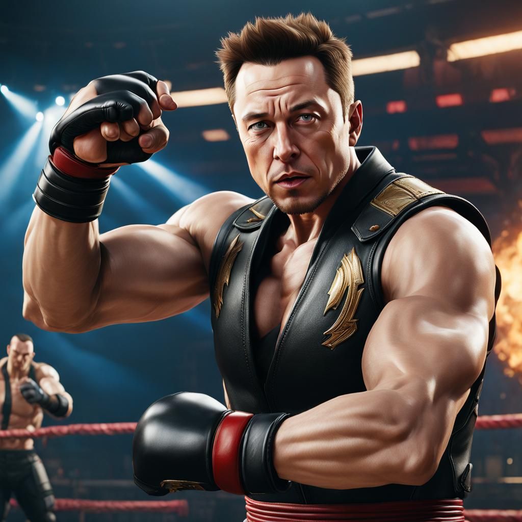 Elon Musk as Street Fighter Character