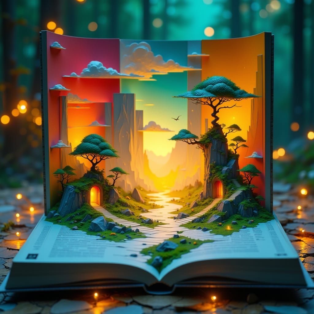 Miniature Sci-Fi World Emerges from Pop-Up Book