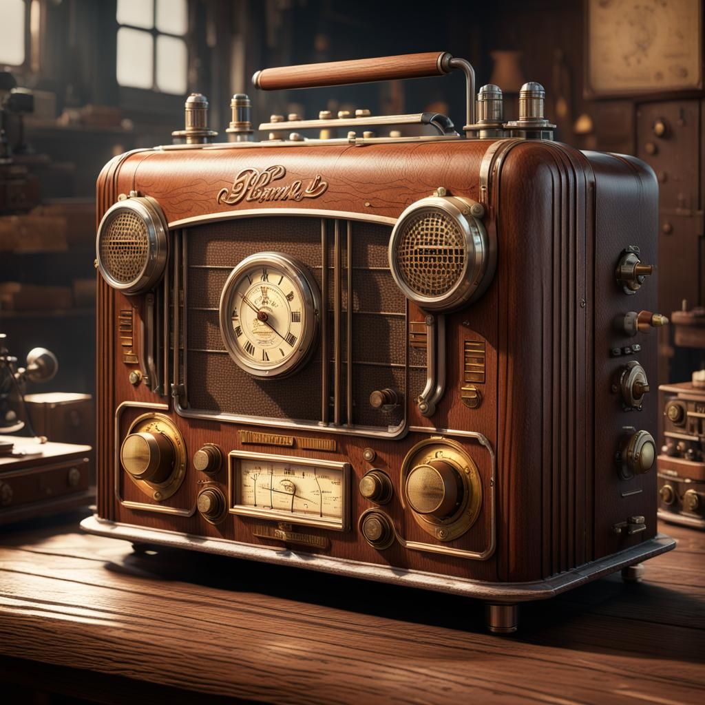 Vintage Steampunk Radio from the 1940s