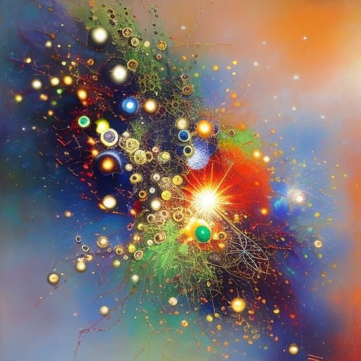 Abstract Surrealist Jewelry in Deep Triadic Colors