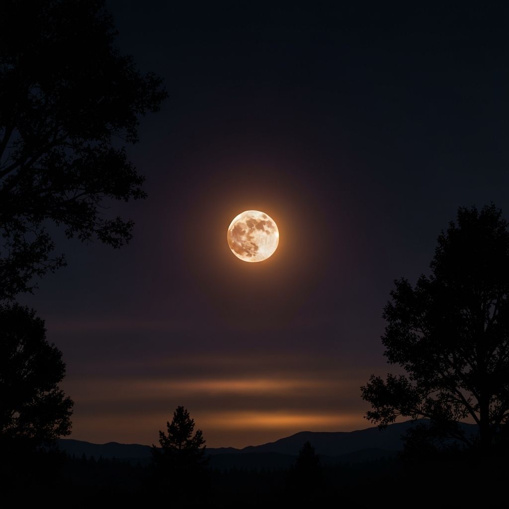 Spectacular Solar Eclipse with Corona and Silhouettes