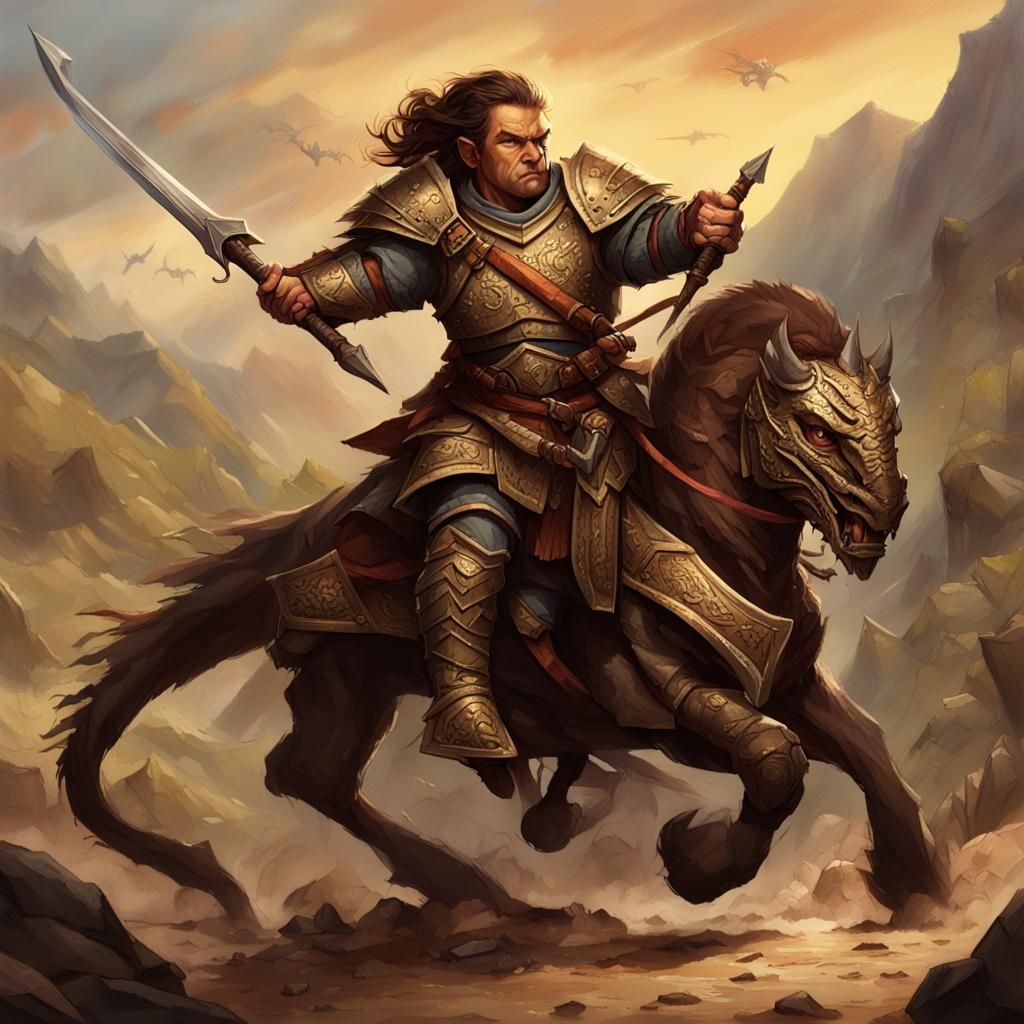 Daring Halfling Warriors of Mettogar in Epic Cinematic Style