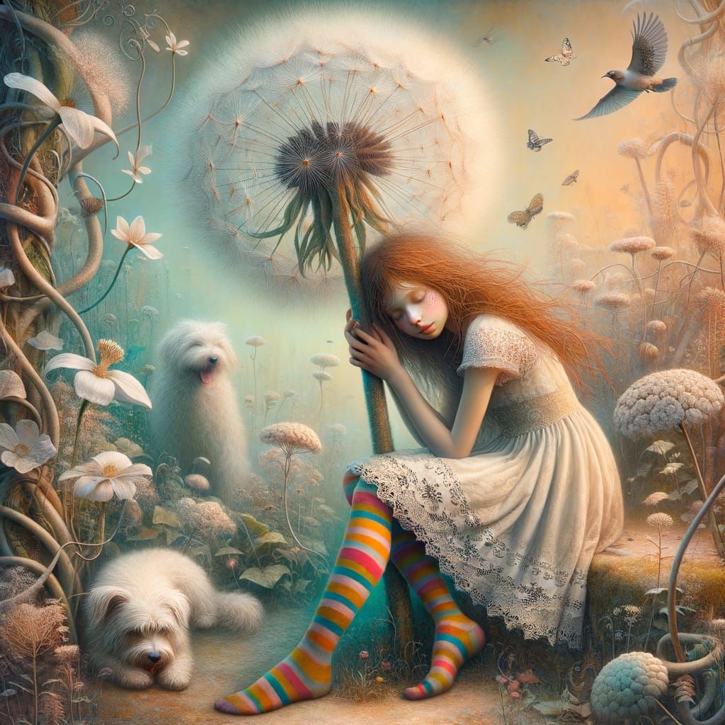 Dreamy Whimsy: A Girl's Enchanted Moment