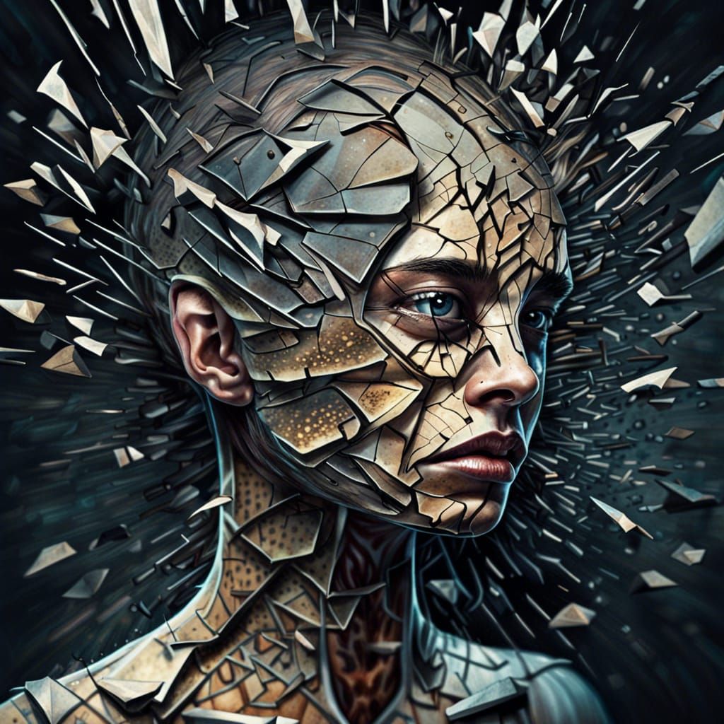 Disturbing Thoughts Behind a Shattered Mind