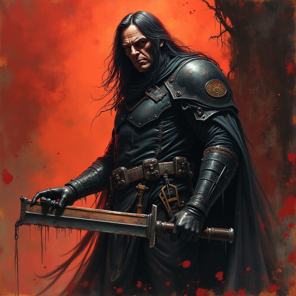 Dark Fantasy Art in Grimdark Style