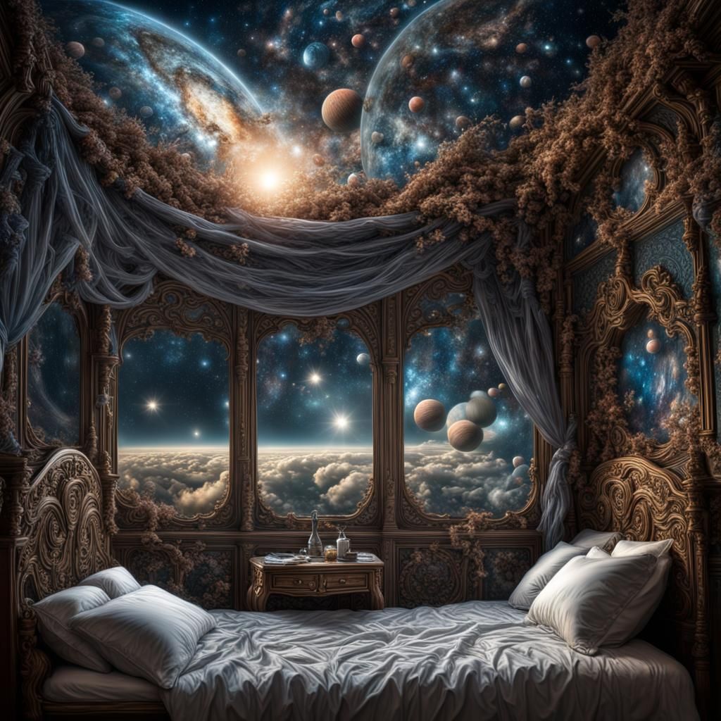 Ethereal Cosmic Dreamscape in Hyperrealistic Detail
