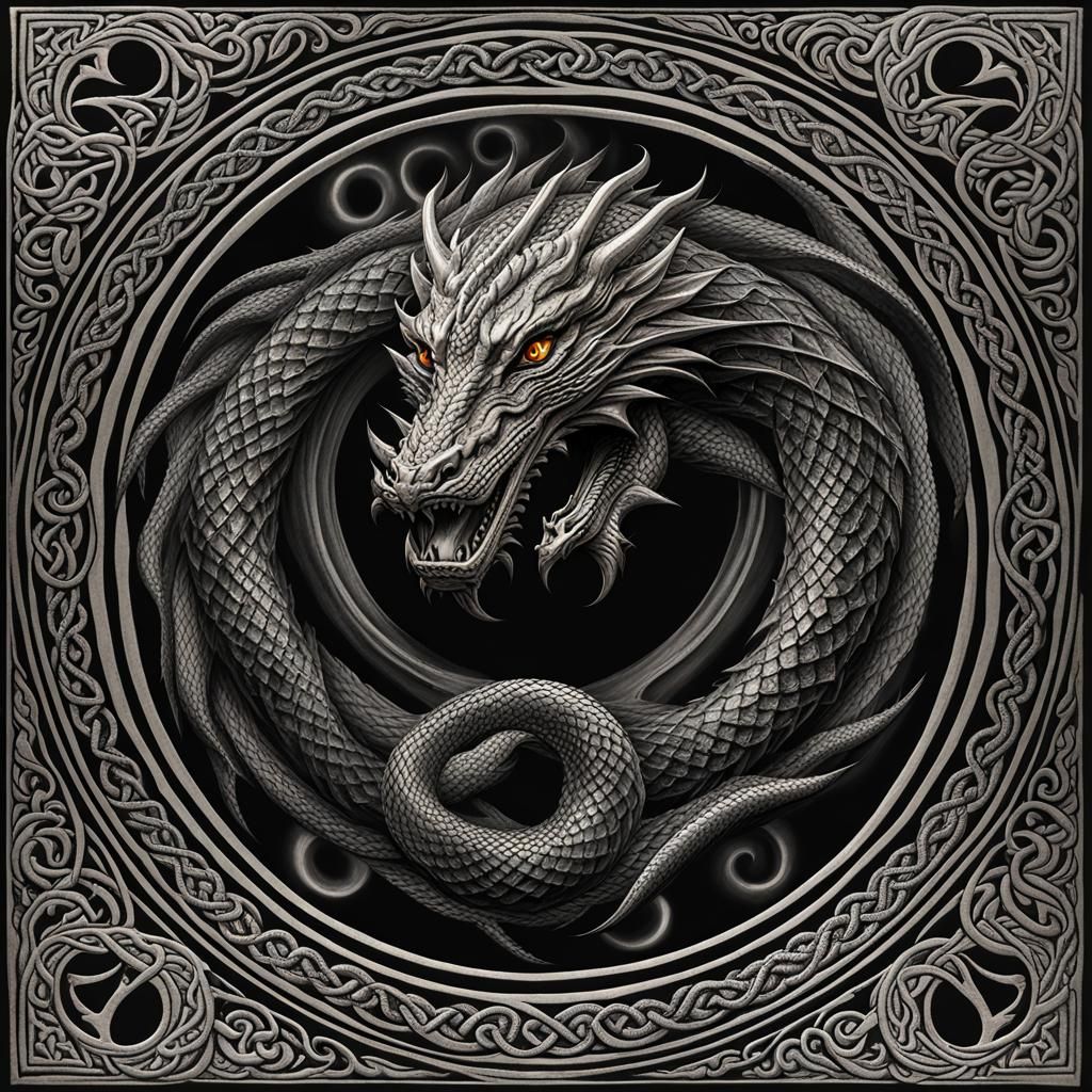 Ouroboros: Celtic Dragon of Dark Diamonds