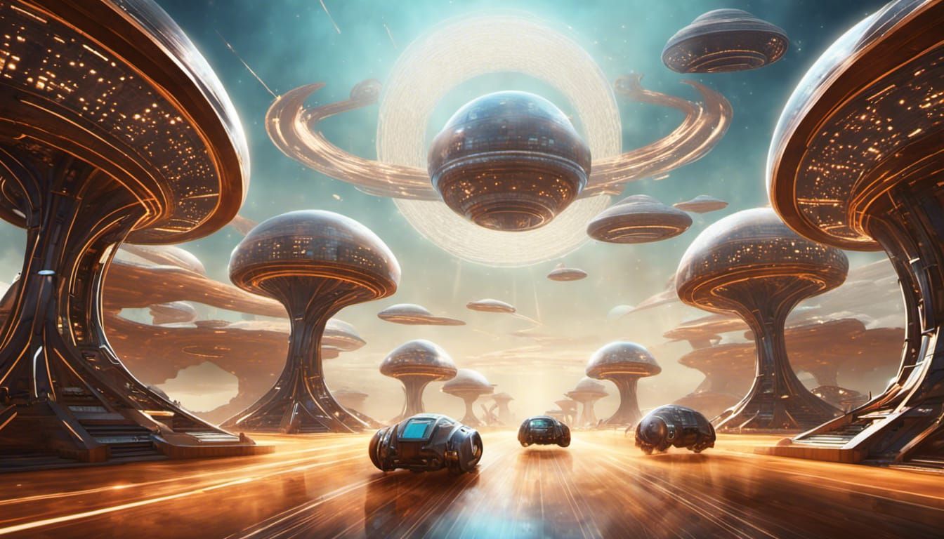 Hardwood Vehicles on Laser Grid Sky-Road in Space Colony