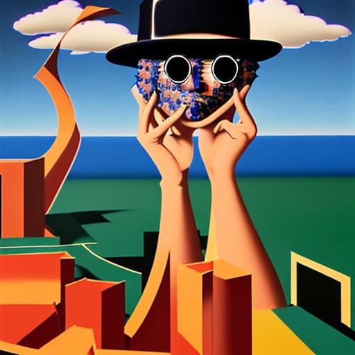 Surreal Las Vegas Inspired by René Magritte