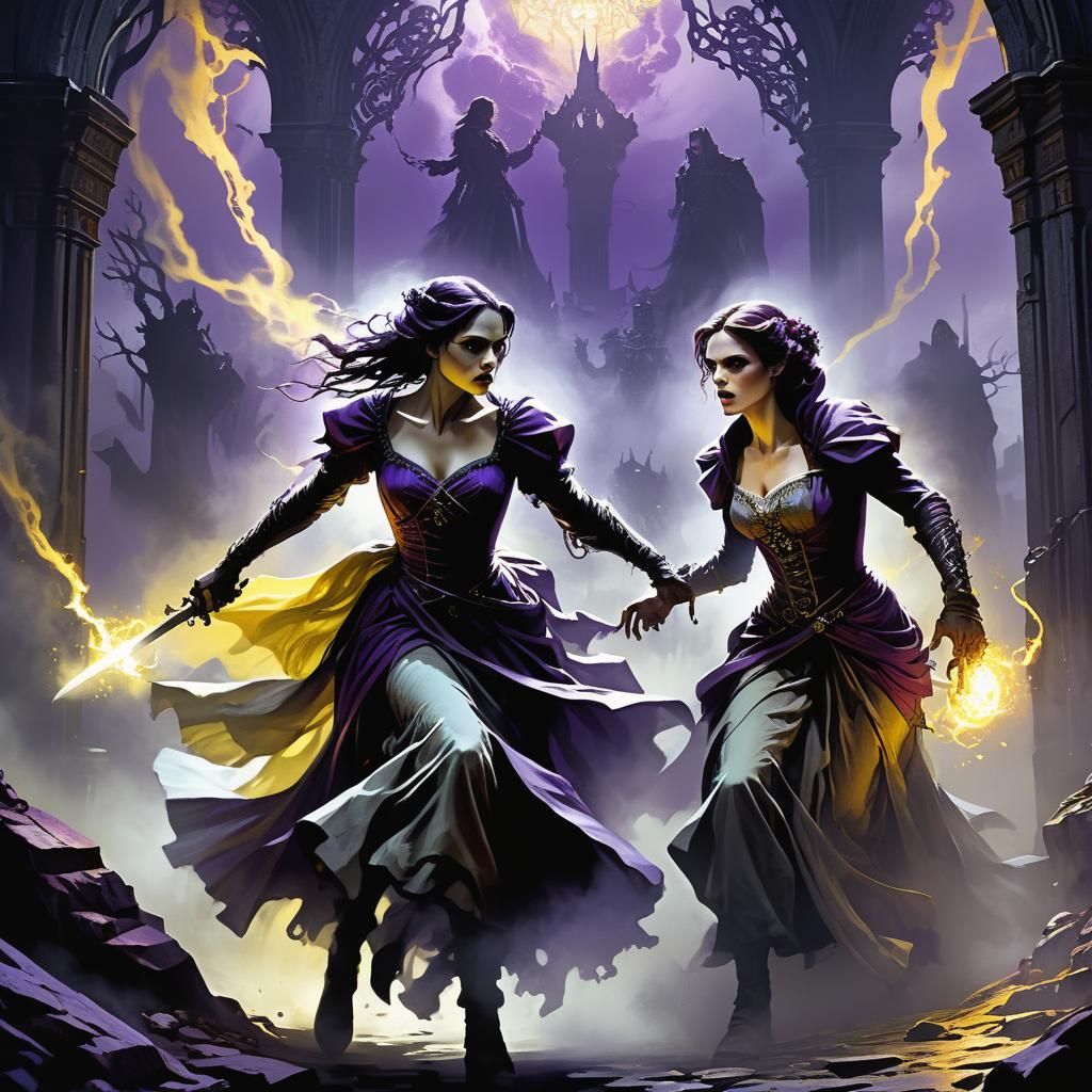 Brides of Frankenstein and Dracula: Dark Fantasy Art