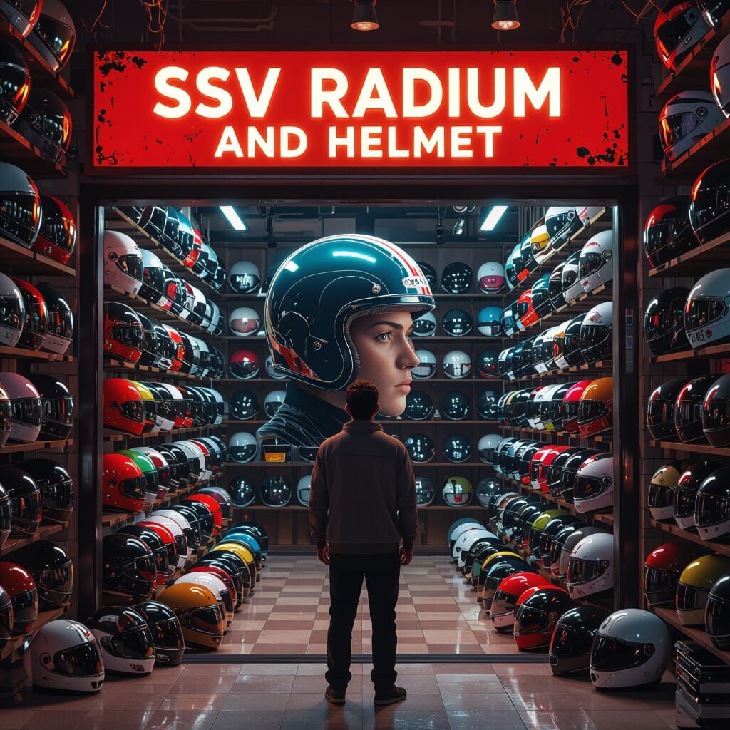 Helmet Store "SSV RADIUM AND HELMET" Interior