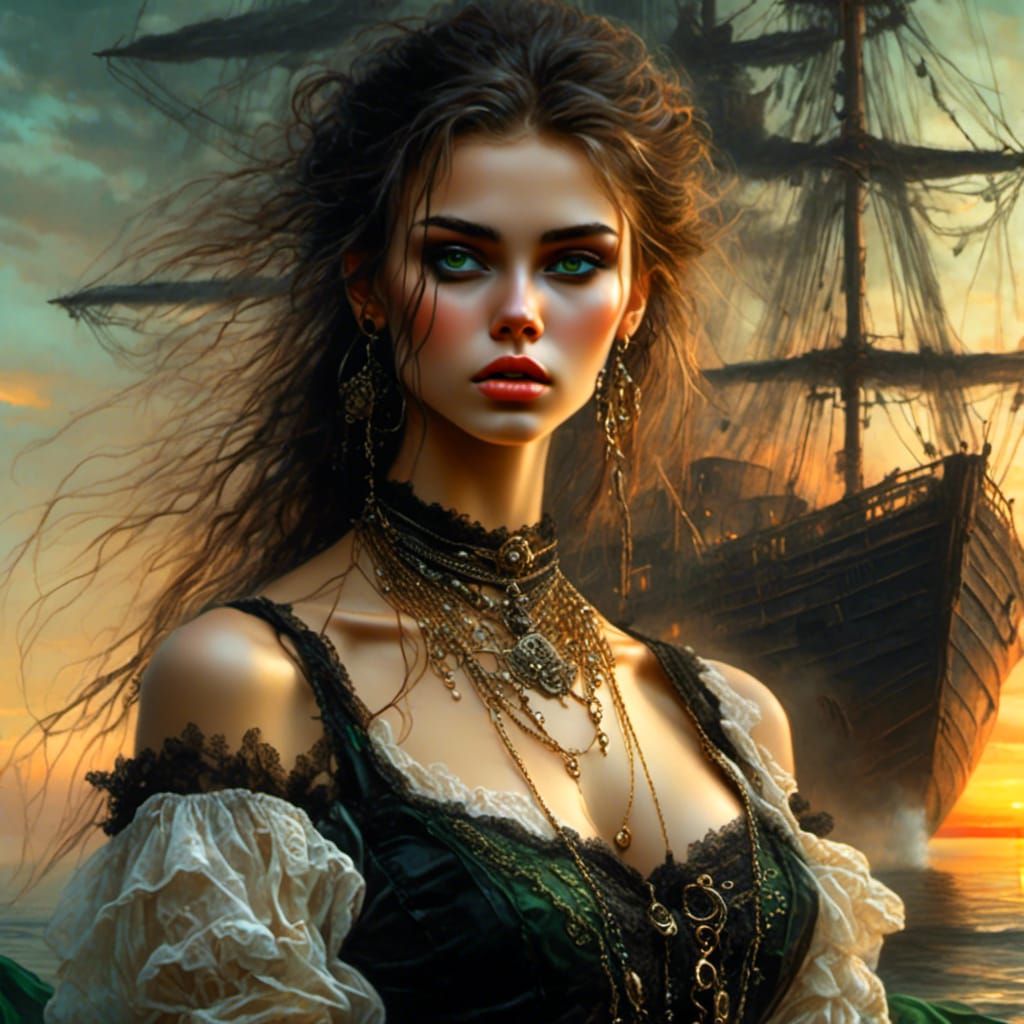 Pirate Queen at Dusk