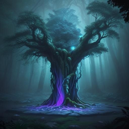 Mystical Wishing Well in Enchanted Forest