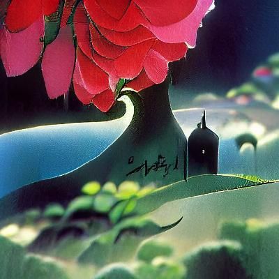 The Name of the Rose: Ghibli-esque Earle Landscape