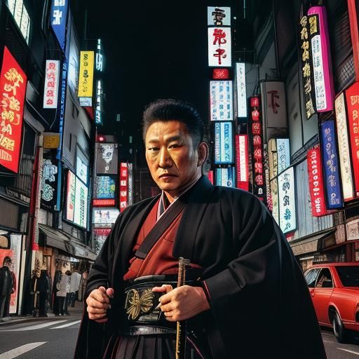 Zatoichi in Futuristic Tokyo: Surreal Hypermaximalist Art