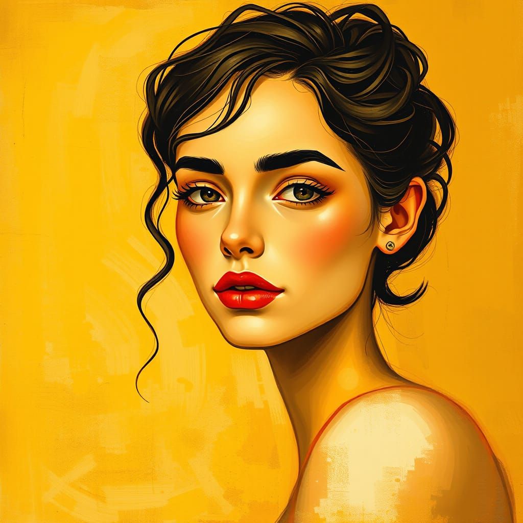 Abstract Surrealism in Warm Earthy Tones