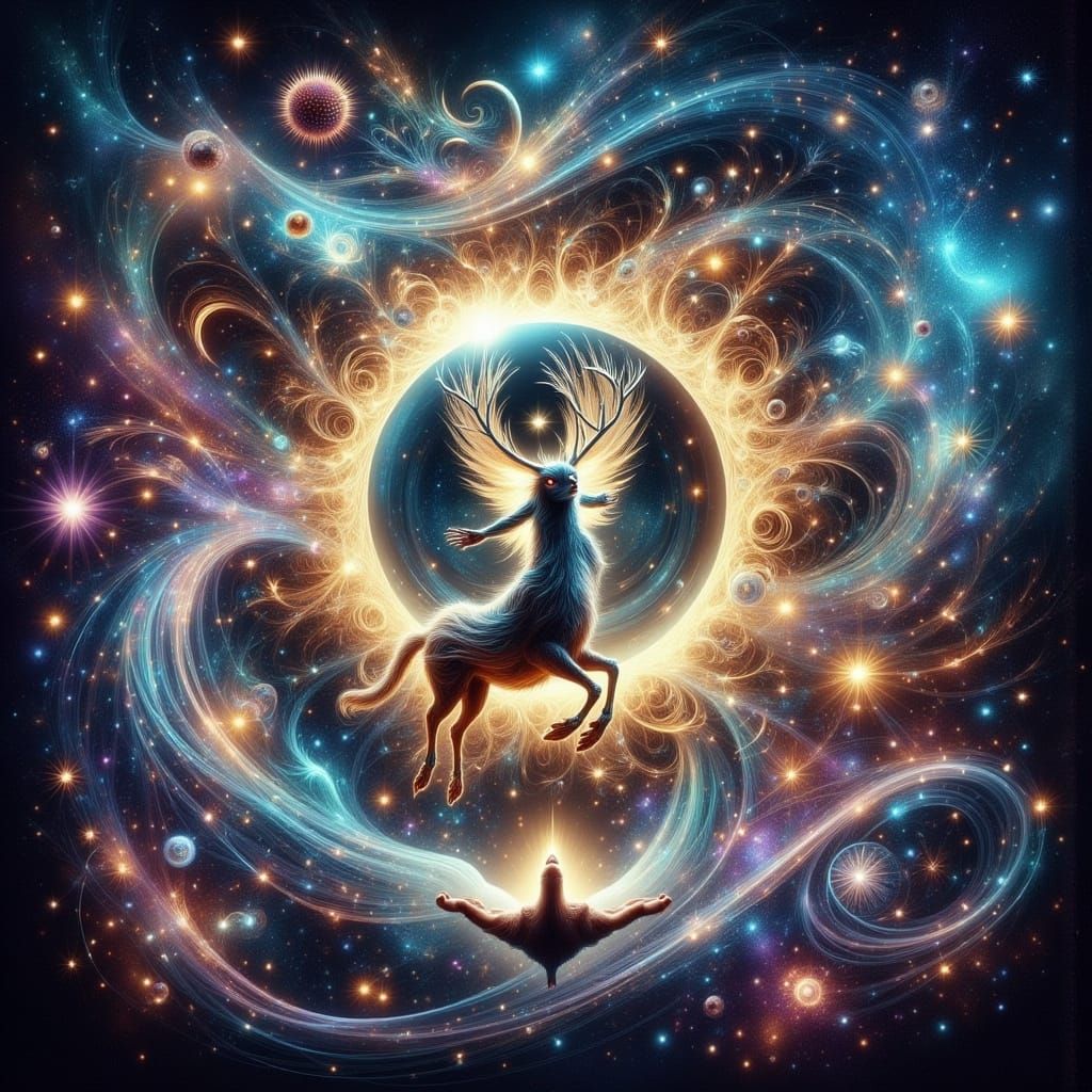 Boundless Spirit in Vibrant Dreamscape