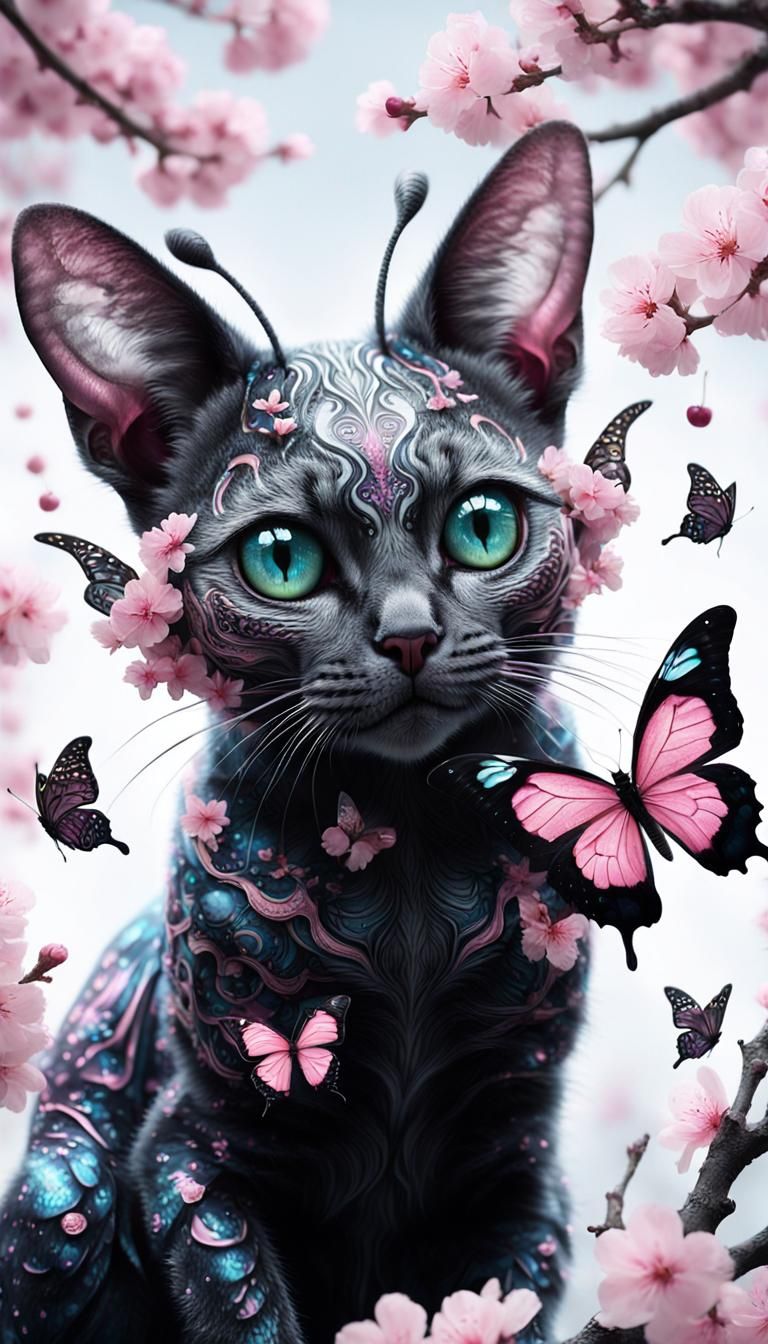 A Fantastical Creature Radiates Wonder in a Whimsical, Biolu...